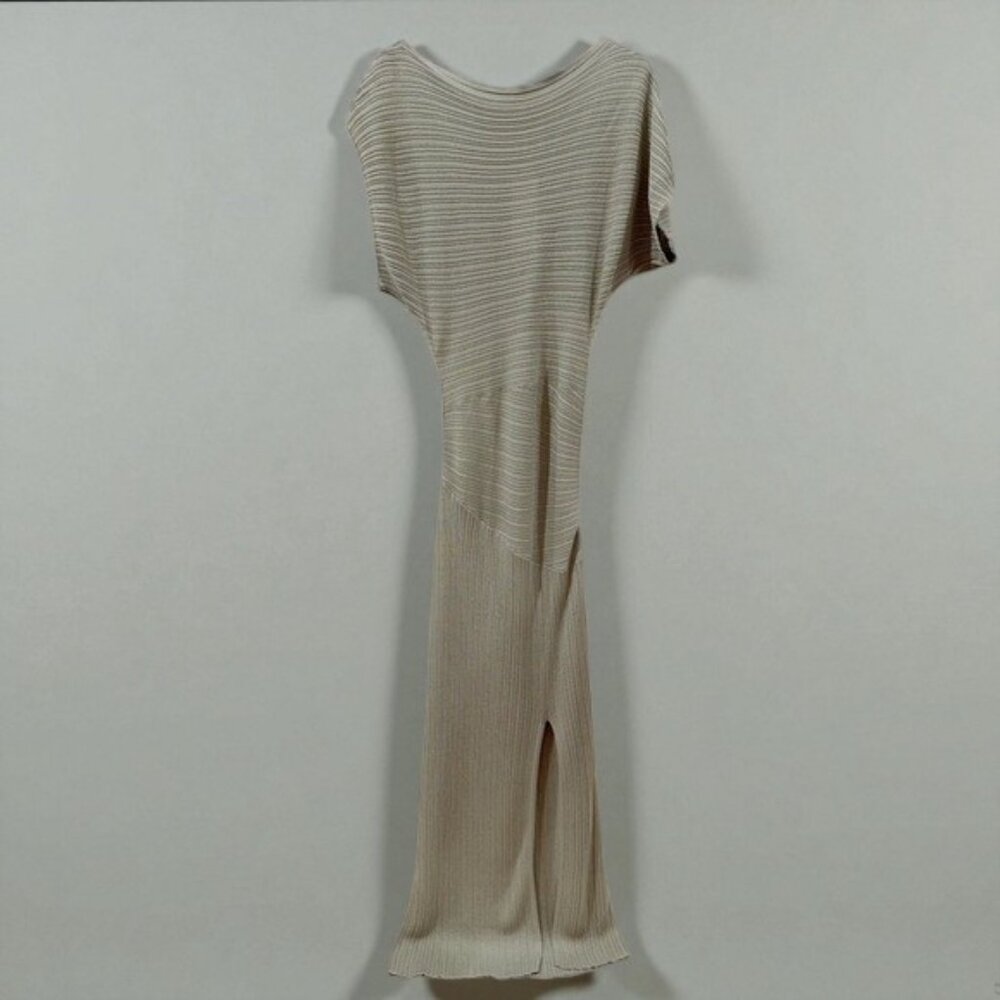 NWT Revolve Mon Renn Celest Off Shoulder Knit Sweater Maxi Dress Sage Green - Picture 4 of 10